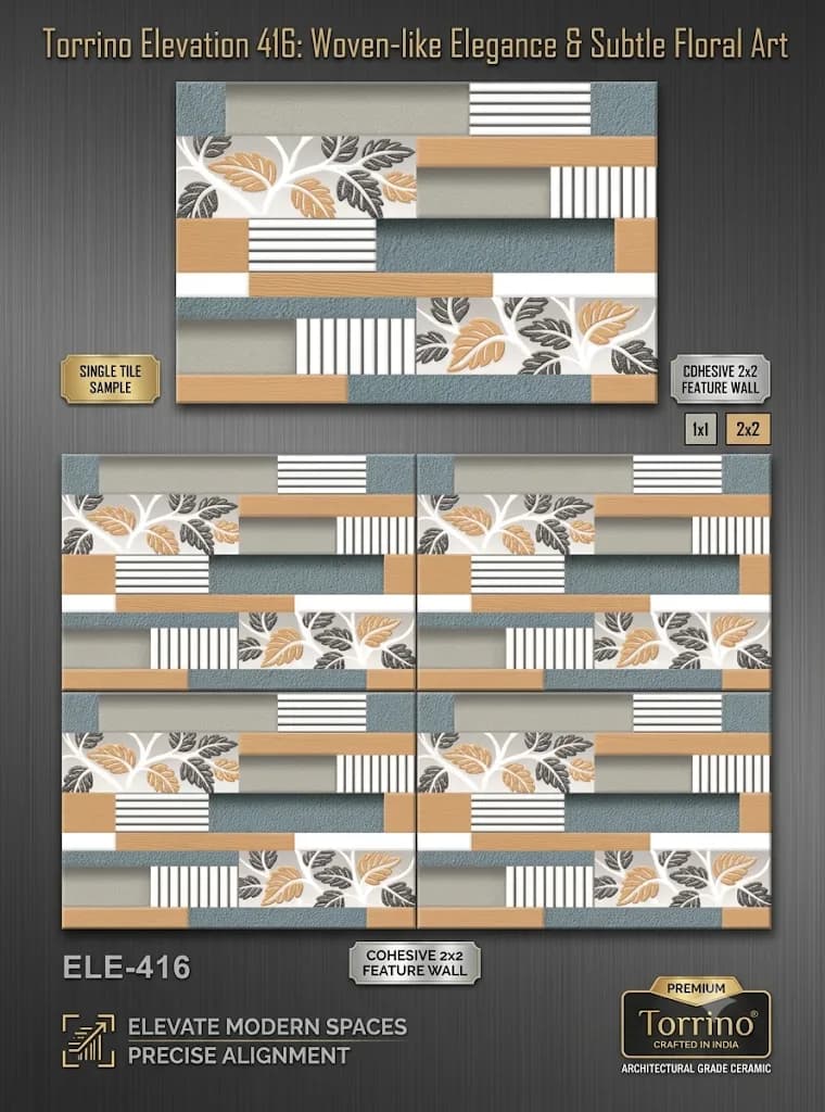 Elevation 416 12" x 18" Wall Tiles Torrino