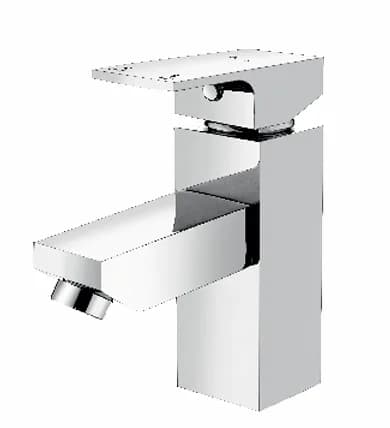 Single Lever Basin Mixer with 450mm Braided Hoses